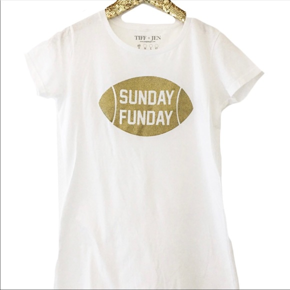 Tiff & Jen Tops - 3/$15 Sunday Funday Football T-Shirt Size S